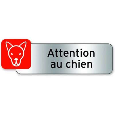 Generic - Attention chien - Polycarbonate - 160x50mm - Sign Generic - Attention chien - Polycarbonate - 160x50mm - Sign