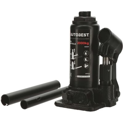 AUTOBEST - 2T Bottle Jack - Altezza 15,8-30,8 cm AUTOBEST - 2T Bottle Jack - Altezza 15,8-30,8 cm