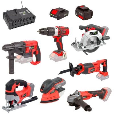 Oxeo Easy Full 18V - Perceuse, Meuleuse, Scie Sauteuse - Publicité Oxeo Easy Full 18V - Perceuse, Meuleuse, Scie Sauteuse - Publicité
