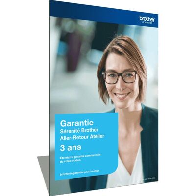 Brother GSER3ARB - Contrat de maintenance de 3 ans - Publicité Brother GSER3ARB - Contrat de maintenance de 3 ans - Publicité