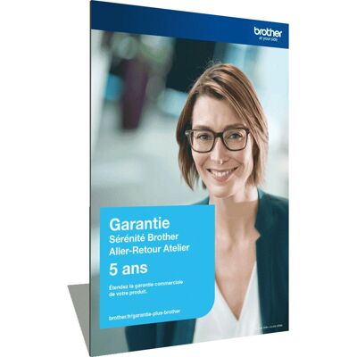 Extension de garantie Brother ZWOS05050 - 5 ans - Publicité Extension de garantie Brother ZWOS05050 - 5 ans - Publicité