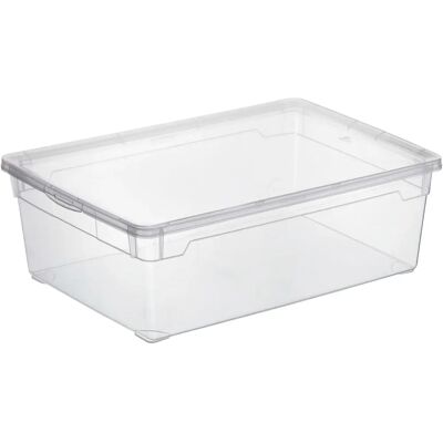 Rotho White Storage Box with Lid - 55x37.5x16 cm - Storage & Organizing Rotho White Storage Box with Lid - 55x37.5x16 cm - Storage & Organizing