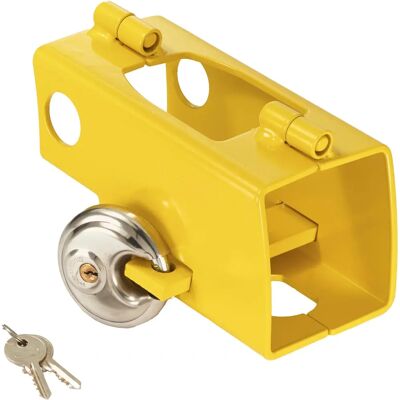 Mottez Antivol tête d'attelage universel articulé - Cadenas - Publicité Mottez Antivol tête d'attelage universel articulé - Cadenas - Publicité
