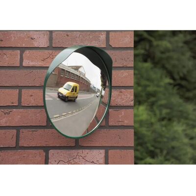 Miroir convexe vert Dicoal B314P40 - Sortie parking 40cm - Visibilité 5m - Publicité Miroir convexe vert Dicoal B314P40 - Sortie parking 40cm - Visibilité 5m - Publicité
