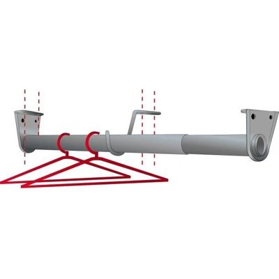 Armadio bianco estensibile MOTTEZ - 128cm Armadio bianco estensibile MOTTEZ - 128cm