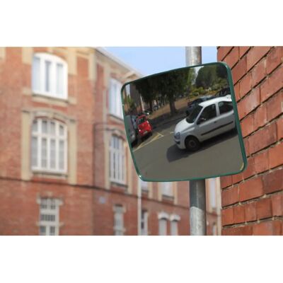 Mottez Miroir de sortie de garage - Rectangulaire, 30x40cm, Garantie 5 ans Mottez Miroir de sortie de garage - Rectangulaire, 30x40cm, Garantie 5 ans