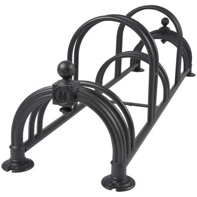 Support à vélos Mottez Versailles II - 5 Vélos, Acier, Noir Support à vélos Mottez Versailles II - 5 Vélos, Acier, Noir
