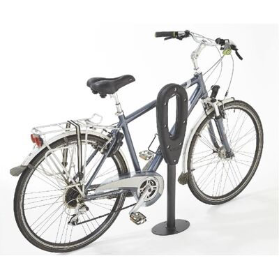Mottez Fahrradständer - Für 2 Fahrräder, Grau, 26x16x80cm Mottez Fahrradständer - Für 2 Fahrräder, Grau, 26x16x80cm