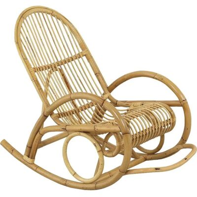 Fauteuil à bascule Aubry Gaspard - Rotin naturel - Extérieur - Publicité Fauteuil à bascule Aubry Gaspard - Rotin naturel - Extérieur - Publicité