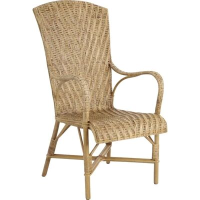 Aubry Gaspard - Fauteuil manau rotin antique - Beige - Chaise - Publicité Aubry Gaspard - Fauteuil manau rotin antique - Beige - Chaise - Publicité