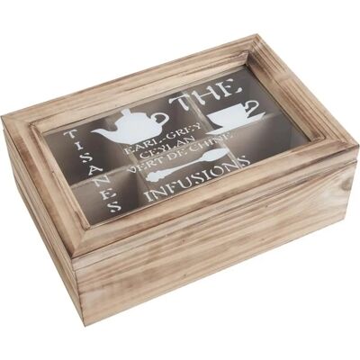 AUBRY GASPARD Boîte à Thé en Bois - Pour Intérieurs en Bois - Publicité AUBRY GASPARD Boîte à Thé en Bois - Pour Intérieurs en Bois - Publicité