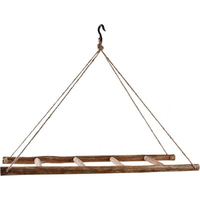 Échelle suspendue en bois Aubry Gaspard - Décor rustique 110cm - Publicité Échelle suspendue en bois Aubry Gaspard - Décor rustique 110cm - Publicité