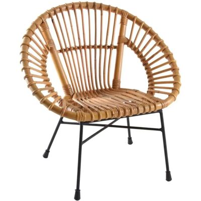 Aubry Gaspard - Fauteuil enfant en rotin naturel - Empilable - Publicité Aubry Gaspard - Fauteuil enfant en rotin naturel - Empilable - Publicité