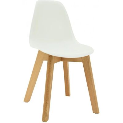 Chaise enfant Aubry Gaspard - polypropylène, hêtre, design scandinave - Publicité Chaise enfant Aubry Gaspard - polypropylène, hêtre, design scandinave - Publicité