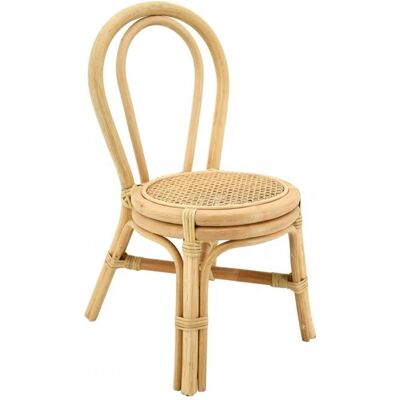 Aubry Gaspard NCE 1310 - Chaise pour enfant - Rotin naturel - Publicité Aubry Gaspard NCE 1310 - Chaise pour enfant - Rotin naturel - Publicité