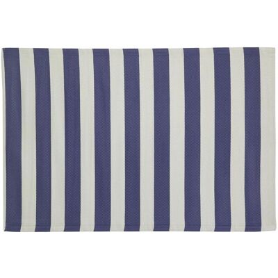 Aubry Gaspard - Tapis extérieur réversible bleu et blanc - 120x180cm - Publicité Aubry Gaspard - Tapis extérieur réversible bleu et blanc - 120x180cm - Publicité