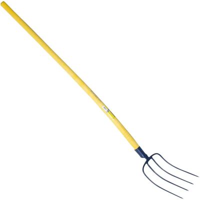 Perrin Tools 143135 Fourche à fumier manche courbe 4 dents - Outil à main - Publicité Perrin Tools 143135 Fourche à fumier manche courbe 4 dents - Outil à main - Publicité