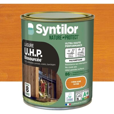 Syntilor Teinture Durable pour Bois - 8 Ans - Fini Satiné - Publicité Syntilor Teinture Durable pour Bois - 8 Ans - Fini Satiné - Publicité