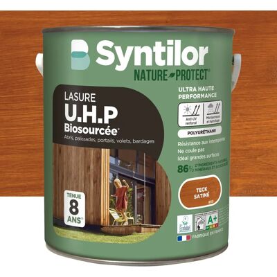 Syntilor - Holzlasur - Biologische Harz - 8 Jahre Schutz - Satin-Finish - Für Außen Syntilor - Holzlasur - Biologische Harz - 8 Jahre Schutz - Satin-Finish - Für Außen