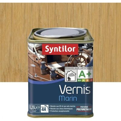 Vernis marin SYNTILOR incolore mat 0,25L - Publicité Vernis marin SYNTILOR incolore mat 0,25L - Publicité