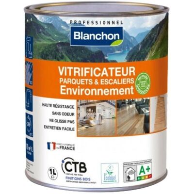 Blanchon 1L Mat Vernis pour Parquet - Protection Bois - Publicité Blanchon 1L Mat Vernis pour Parquet - Protection Bois - Publicité