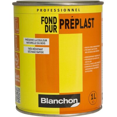 Préplast 1L Blanchon - Primer incolore pour bois - Publicité Préplast 1L Blanchon - Primer incolore pour bois - Publicité