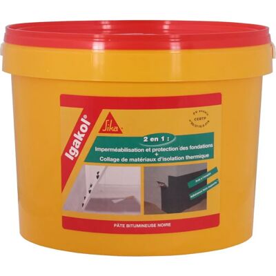 Pasta isolante e protezione fondazioni SIKA Igakol - Nero - 5kg Pasta isolante e protezione fondazioni SIKA Igakol - Nero - 5kg