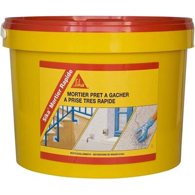 Sika Mortier Hydraulique à Prise Rapide - 5kg - Gris - Mortier Hydraulique Sika Mortier Hydraulique à Prise Rapide - 5kg - Gris - Mortier Hydraulique
