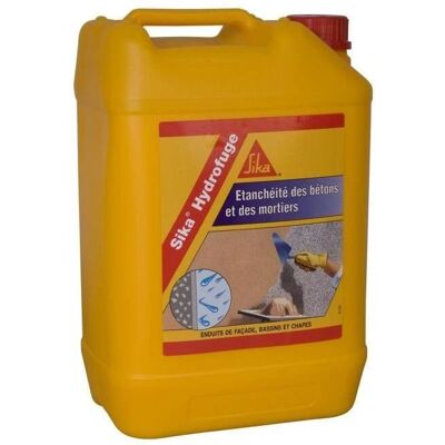 Sika Hydrofuge blanc - Masse liquide pour béton et mortier - 5L - Publicité Sika Hydrofuge blanc - Masse liquide pour béton et mortier - 5L - Publicité