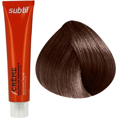 Subtil Crema N°5.35 Castaño Claro Dorado Caoba - Coloration - Publicité Subtil Crema N°5.35 Castaño Claro Dorado Caoba - Coloration - Publicité