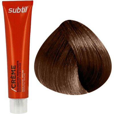 Subtil N°6.72 Blond Foncé Marron Irisé - Coloration capillaire - Publicité Subtil N°6.72 Blond Foncé Marron Irisé - Coloration capillaire - Publicité
