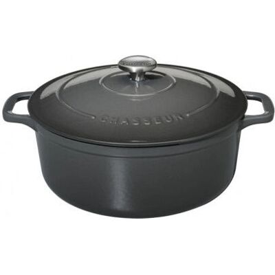 Plat à four en fonte émaillée - 7.5L - Gris - Tous feux - Publicité Plat à four en fonte émaillée - 7.5L - Gris - Tous feux - Publicité