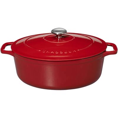 Cocotte émaillée ovale 29cm - Qualité française - Publicité Cocotte émaillée ovale 29cm - Qualité française - Publicité