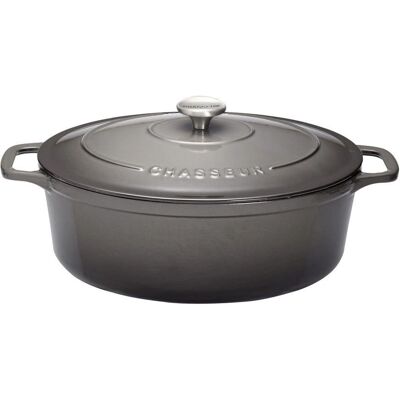 Cocotte ovale 33 cm en fonte émaillée - Haute qualité, Française, Polyvalente - Publicité Cocotte ovale 33 cm en fonte émaillée - Haute qualité, Française, Polyvalente - Publicité