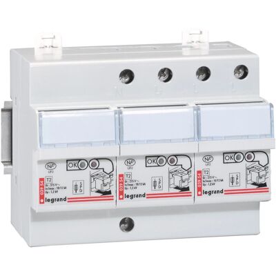 Legrand 3953 Leitungsschutzschalter - Typ 2 Überspannungsschutz - 3P+N - 6 Module Legrand 3953 Leitungsschutzschalter - Typ 2 Überspannungsschutz - 3P+N - 6 Module