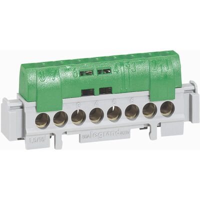 Legrand 004836 Terminalblock - 22 anslutningar, IP20, 100A Legrand 004836 Terminalblock - 22 anslutningar, IP20, 100A
