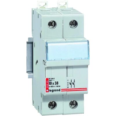 Legrand 005818 Coupe-circuit Cylindrique 10x38mm 500V - Gris - Publicité Legrand 005818 Coupe-circuit Cylindrique 10x38mm 500V - Gris - Publicité