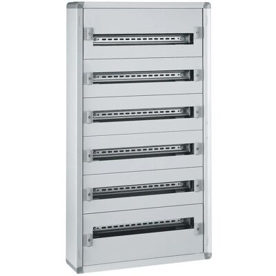 Legrand Boîte de distribution métal XL3 160 6 rangées 144 modules - Publicité Legrand Boîte de distribution métal XL3 160 6 rangées 144 modules - Publicité