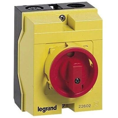 Legrand 022662 - Interrupteur - 4 pôles, 12A - Publicité Legrand 022662 - Interrupteur - 4 pôles, 12A - Publicité