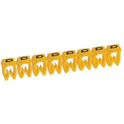 Marqueur de câble Legrand 038376 - 4-6mm² - Jaune - Publicité Marqueur de câble Legrand 038376 - 4-6mm² - Jaune - Publicité
