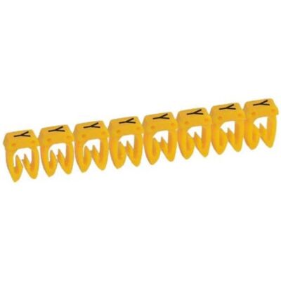 Marqueur de câble Legrand 038384 - Jaune - Pour câbles 4-6mm² - Publicité Marqueur de câble Legrand 038384 - Jaune - Pour câbles 4-6mm² - Publicité