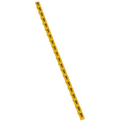 Legrand 038429 Marqueur câble 'T' jaune - 600 pcs - Publicité Legrand 038429 Marqueur câble 'T' jaune - 600 pcs - Publicité