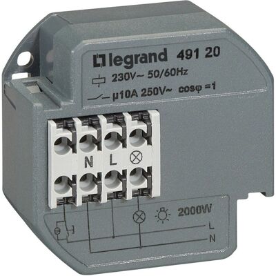 Legrand 049120 Relais - 10A, 230V, 1Z - Publicité Legrand 049120 Relais - 10A, 230V, 1Z - Publicité