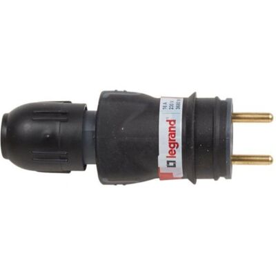 Adaptador de enchufe Legrand 050110 - Impermeable, 16A, Negro Adaptador de enchufe Legrand 050110 - Impermeable, 16A, Negro
