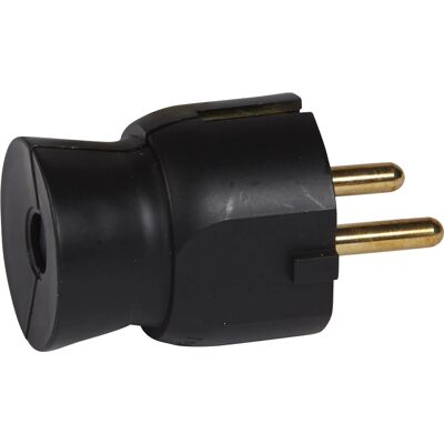 Legrand 050177 Stekker - 2P+T, 16A, Zwart Legrand 050177 Stekker - 2P+T, 16A, Zwart