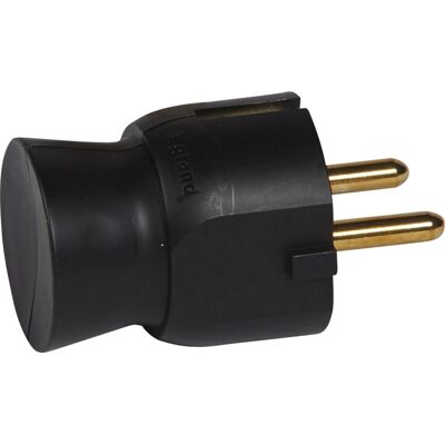 Legrand 050178 - Spina di alimentazione 2P+F - Nero Legrand 050178 - Spina di alimentazione 2P+F - Nero