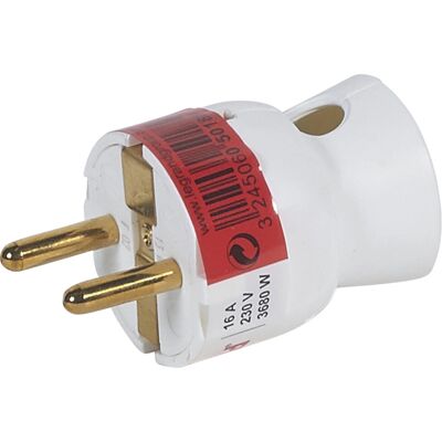 Legrand 50188 Elektrisk stikprop - 16A, 2P+T, Sideudtag Legrand 50188 Elektrisk stikprop - 16A, 2P+T, Sideudtag