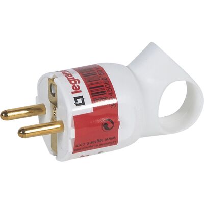 Legrand Modell 050190 Stromstecker mit Zugring - Elektrischer Stecker Legrand Modell 050190 Stromstecker mit Zugring - Elektrischer Stecker