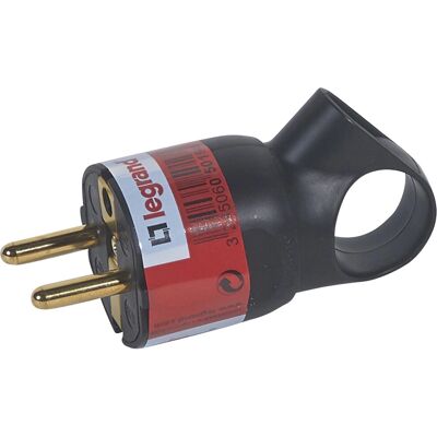 Plugue Legrand 050194 - PVC resistente, Alça de anel, 3680 W Plugue Legrand 050194 - PVC resistente, Alça de anel, 3680 W