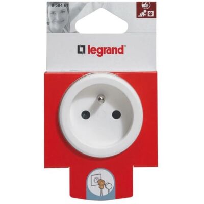 Legrand 050461 Doppelstecker - 250 V, 16 A, 2P+T Legrand 050461 Doppelstecker - 250 V, 16 A, 2P+T